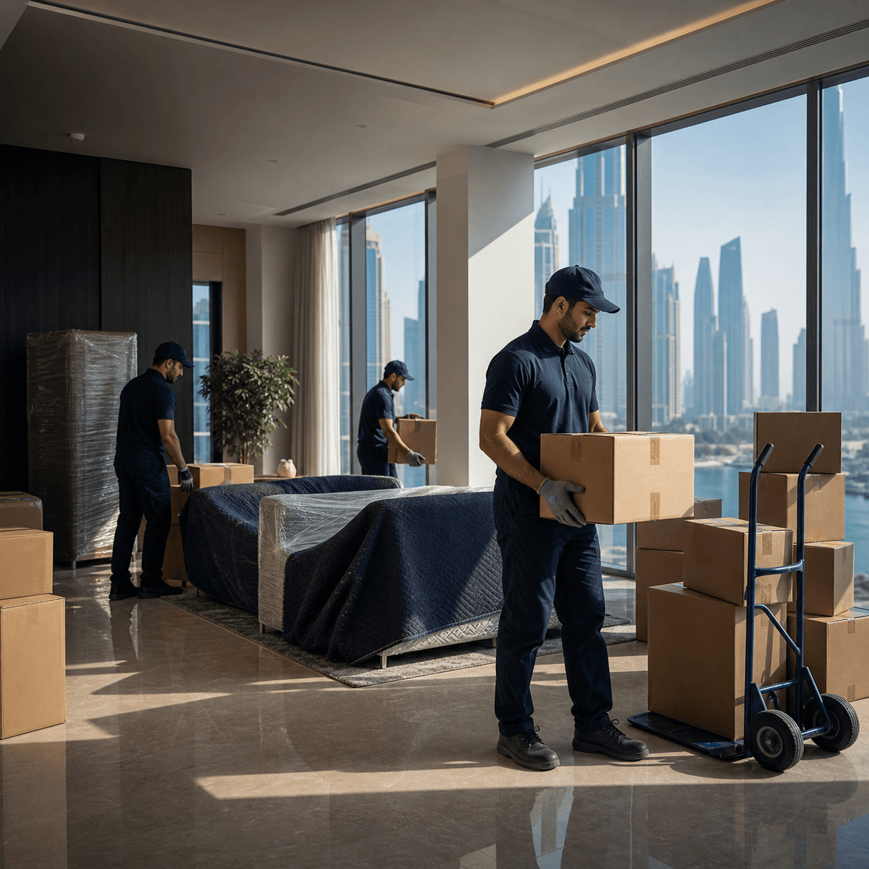 Modern interior moving in Dubai